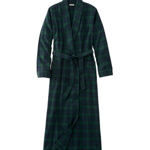 L.L. Bean Scotch Plaid Flannel Robe